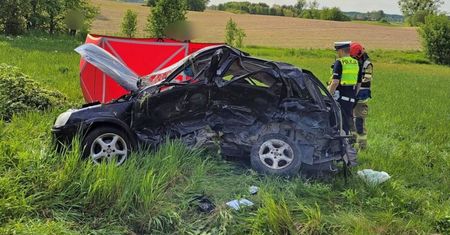 Śmiertelny wypadek pod Ostródą. Nie żyje jedna osoba