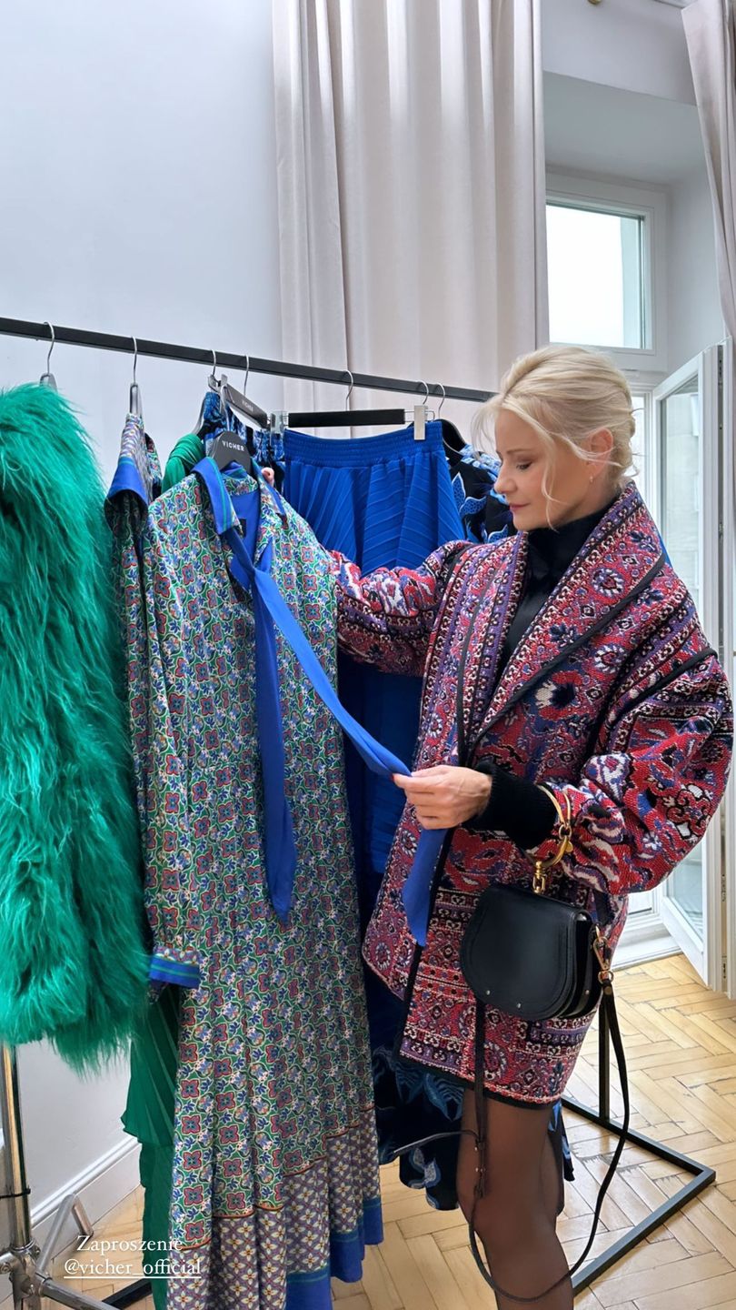 Małgorzata Kożuchowska w stylizacji inspirowanej estetyką etno