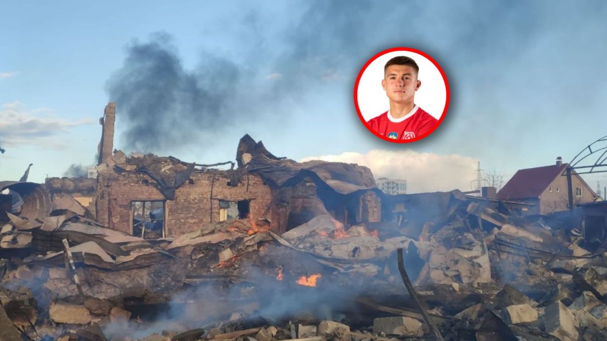 Getty Images / Vasyl Molchan/ Ukrinform/Future Publishing / fckryvbas.com/ / Na zdjęciu: zniszczone domy w Buczy w lutym 2022 r., na małym zdjęciu: Maksym Zaderaka