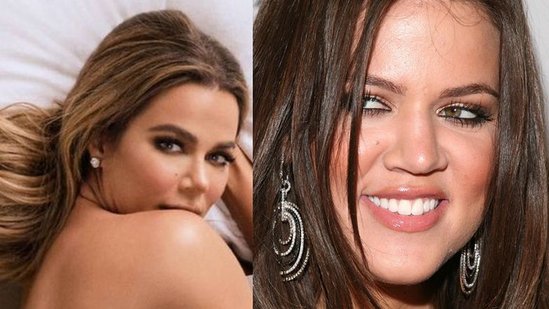 Mocno wyretuszowana Khloe Kardashian pozuje TOPLESS. Poznajecie ją jeszcze? (FOTO)