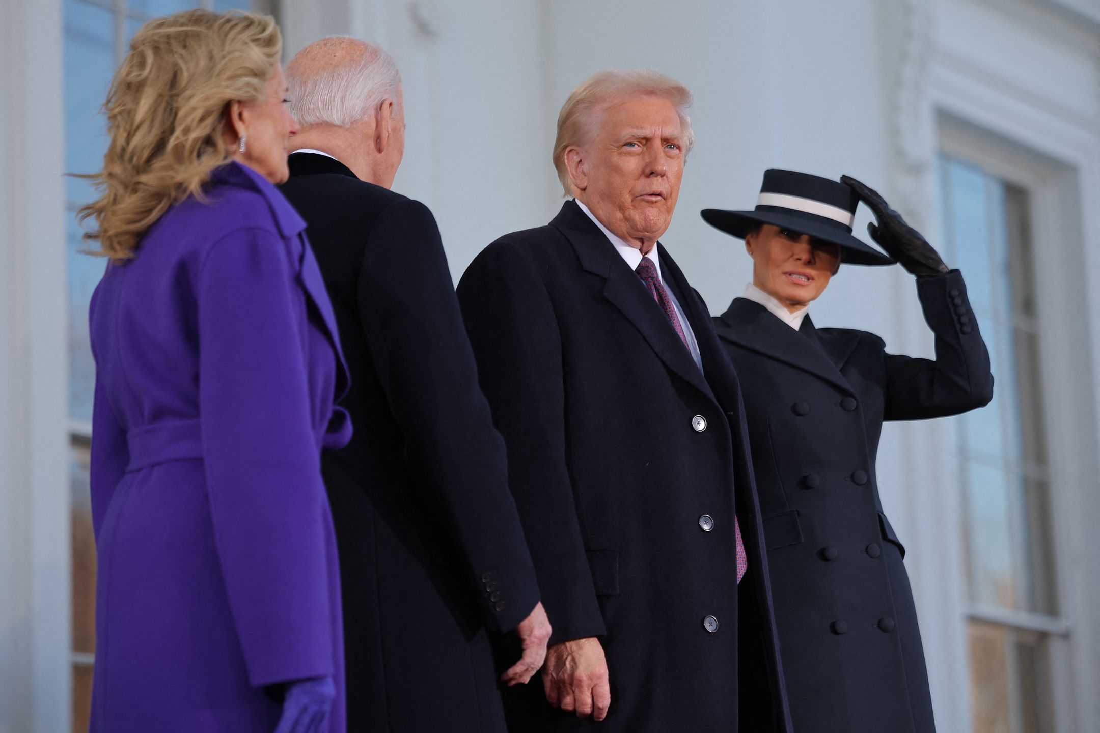 Joe Biden powitał Donalda Trumpa w Białym Domu