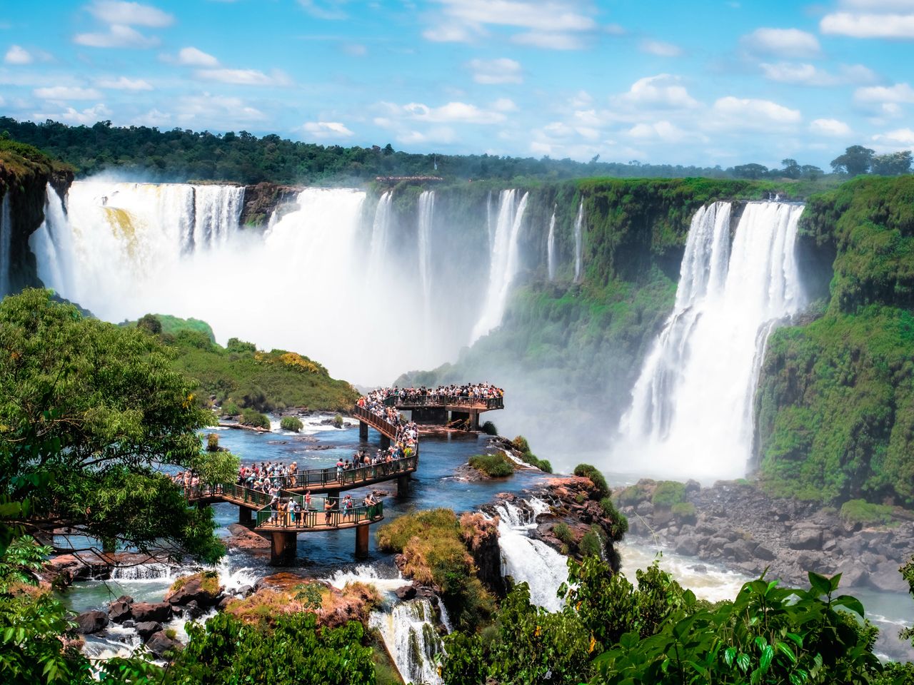 Iguazu Falls reopen as water flow soars after heavy rains