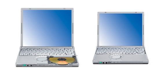 Trzy laptopy Panasonica z serii Toughbook 2