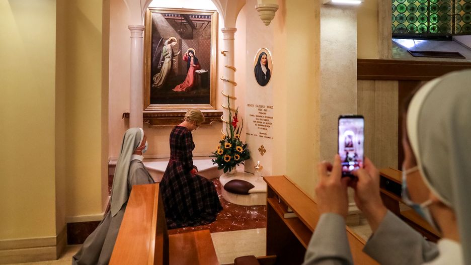 Agata Duda odwiedziła rzymski klasztor