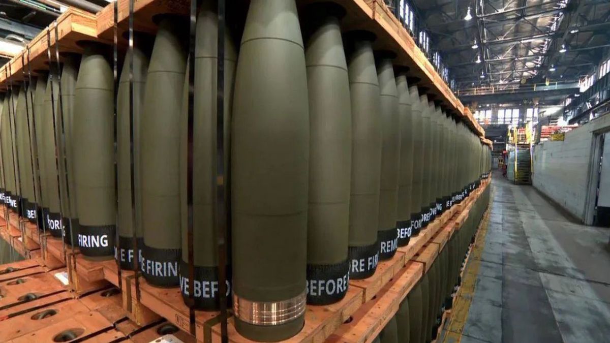 Pociski artyleryjskie kal. 155 mm, zdjęcie ilustracyjne