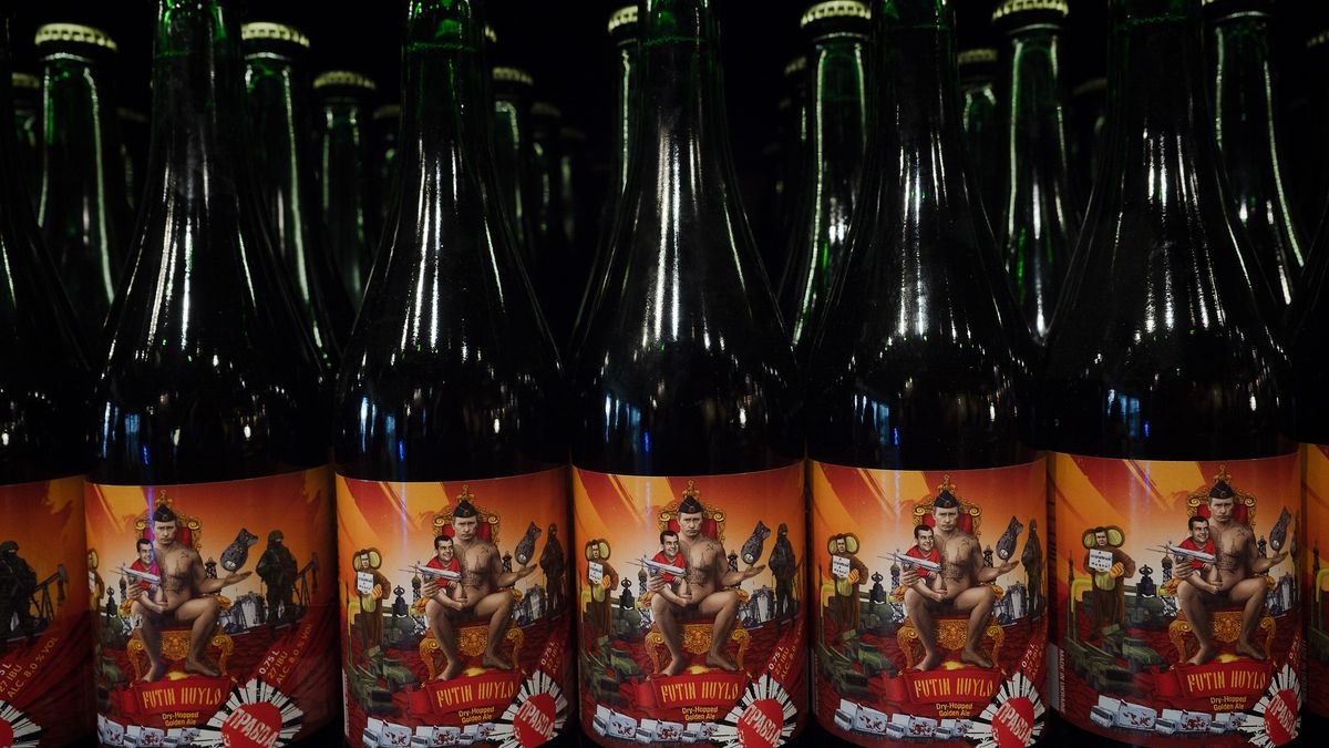 Ukraiński browar wspiera jak może obronę Ukrainy. 