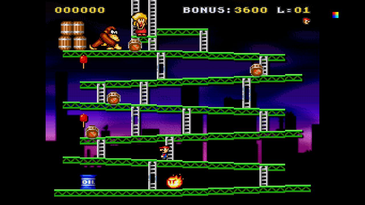 Bardziej klasycznie się nie da: Donkey Kong na emulatorze SNES-a