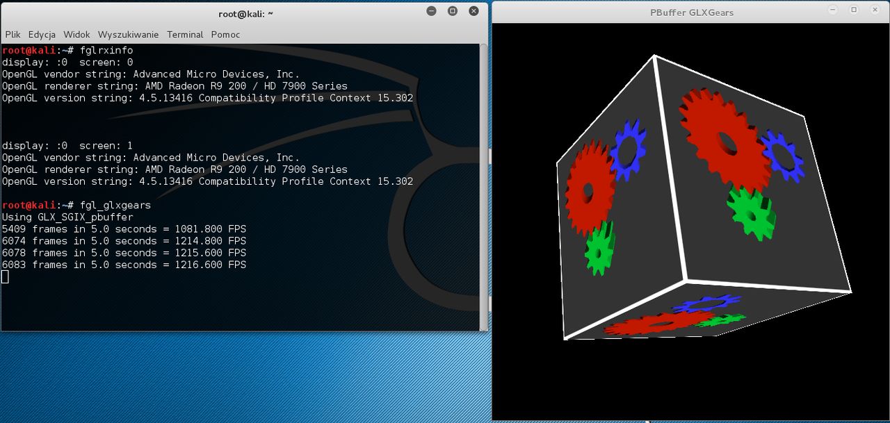 Wreszcie udało się zainstalować sterowniki AMD w Kali Linuksie