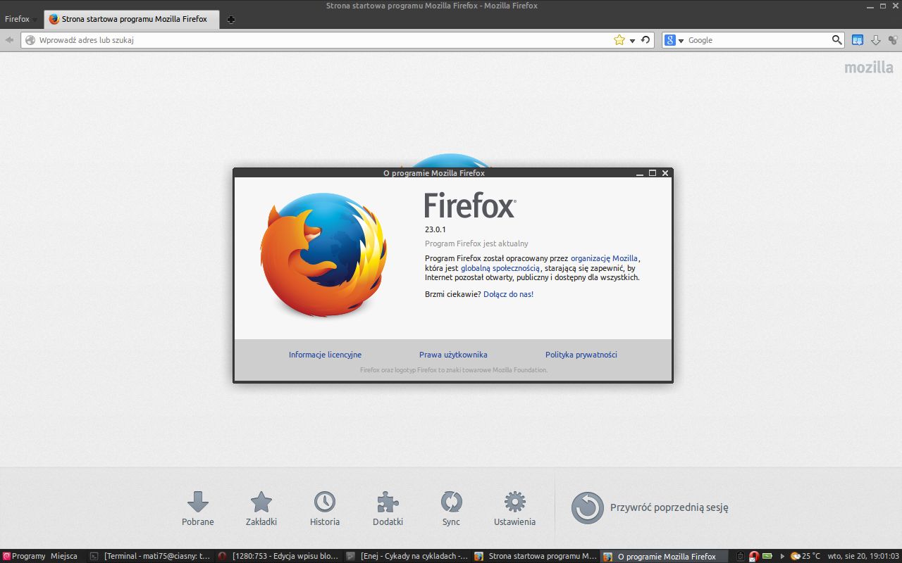 Debian - instalacja Firefox i Thunderbird