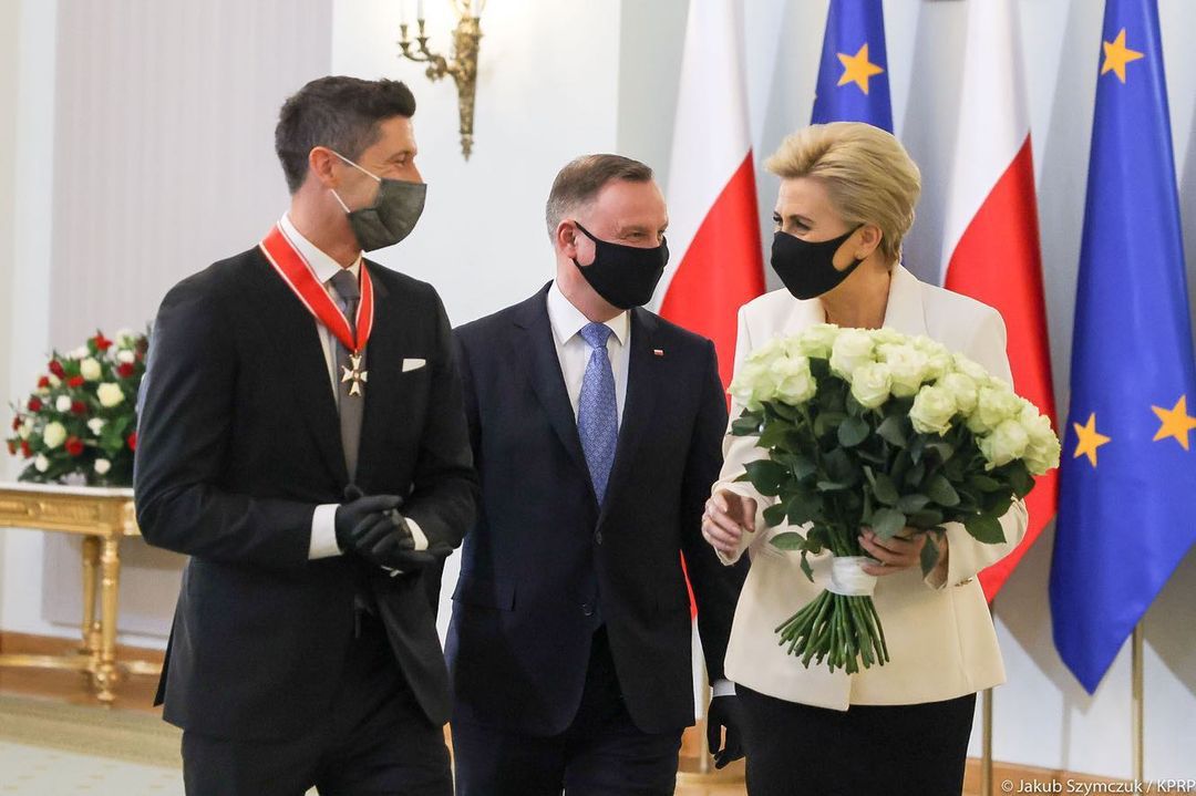 Robert Lewandowski odebrał Krzyż Komandorski Odrodzenia Polski