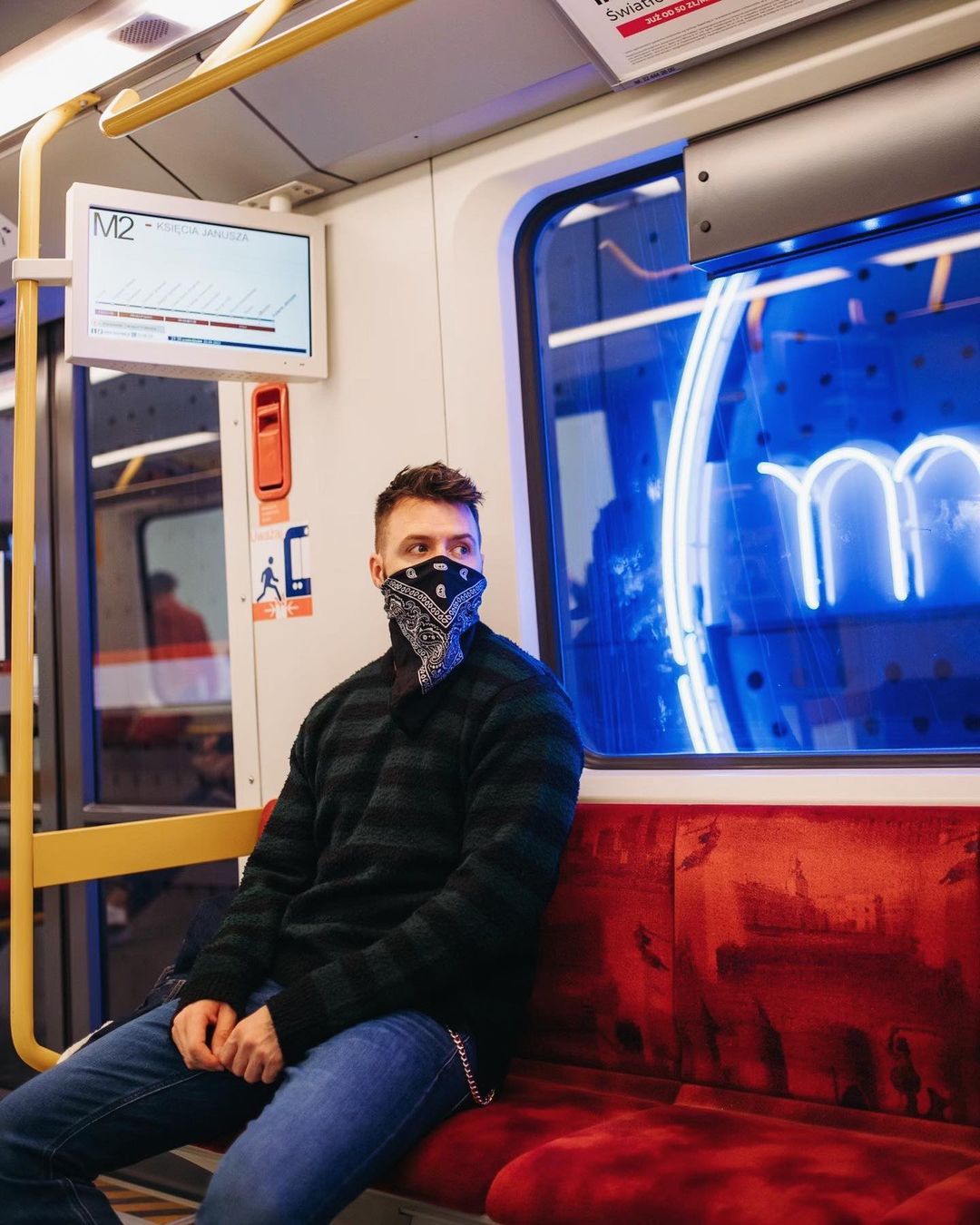 Grzegorz Hyży - akcja promująca jazdę komunikacją miejską