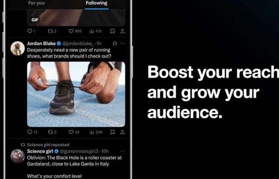 X wprowadza promocję postów. Na razie działa tylko w USA