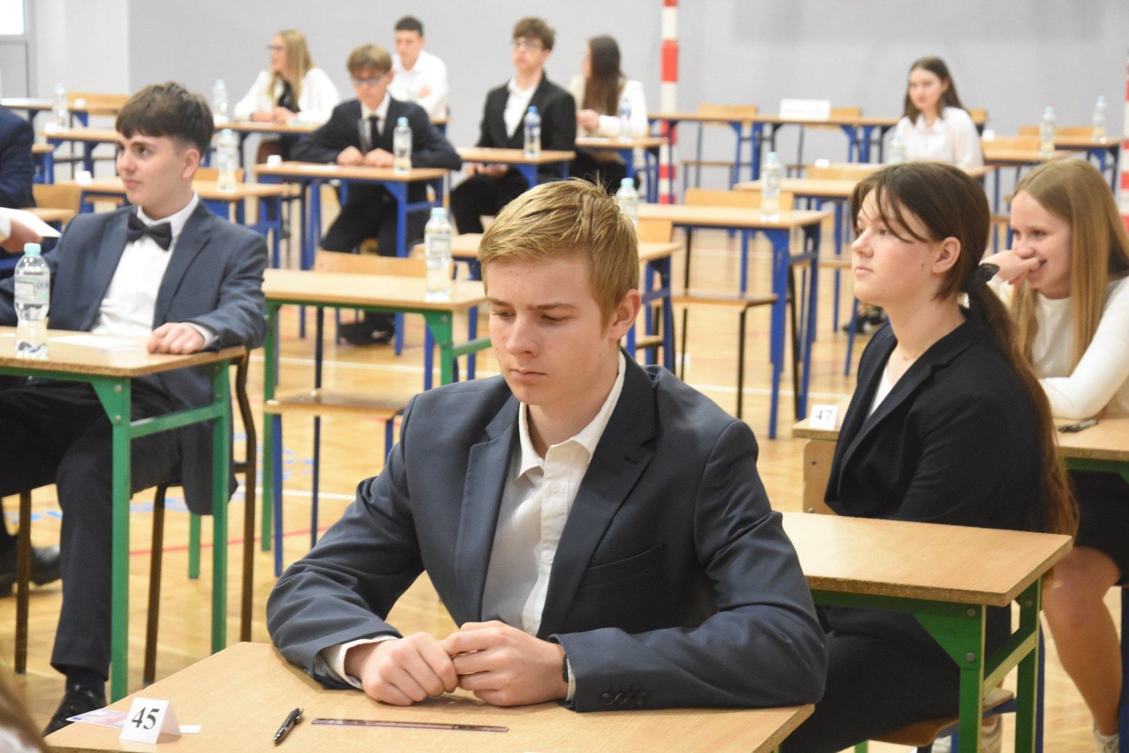 Do wtorkowego egzaminu ósmoklasisty z matematyki przystąpiło 70 uczniów ze Szkoły Podstawowej nr 5 im. Noblistów Polskich w Śremie.