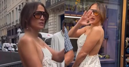 Jennifer Lopez SPIĘŁA SIĘ z fotoreporterami w Paryżu. "JUŻ WYSTARCZY" (WIDEO)