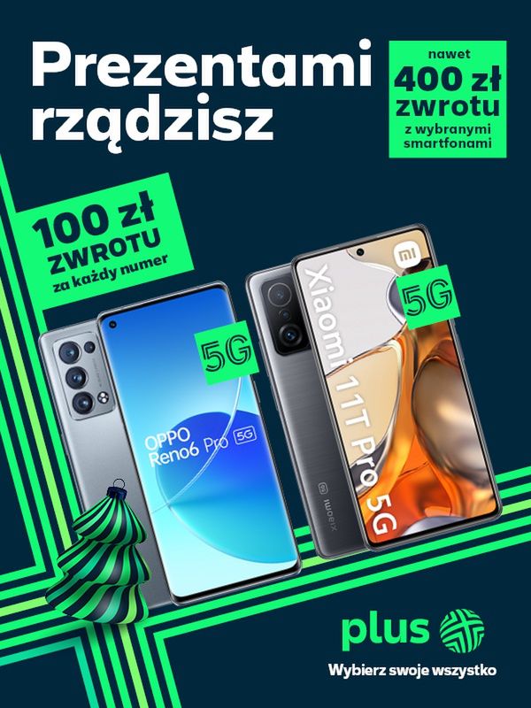 Świąteczna promocja w Plusie nie kończy się na 100 złotych zwrotu za numer