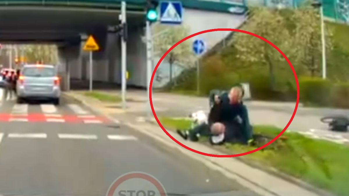 Bójka przy ulicy w Warszawie.