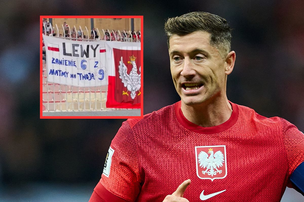 Taka propozycja dla Lewandowskiego na Malcie. Wywiesili to na stadionie