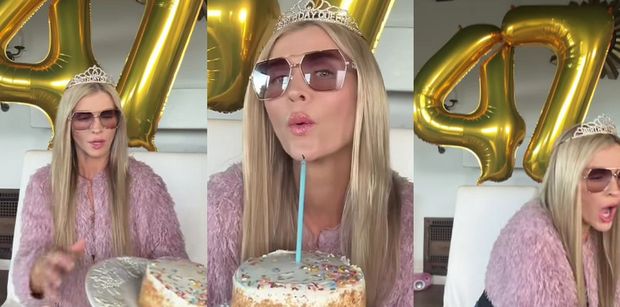 Joanna Krupa świętuje 47. urodziny. Było tak grubo, że tort wylądował na ziemi. "WYGLĄDASZ NA 21 LAT"
