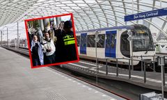 Propalestyńscy aktywiści zablokowali dworzec. Wstrzymany ruch w Hadze