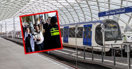 Propalestyńscy aktywiści zablokowali dworzec. Wstrzymany ruch w Hadze