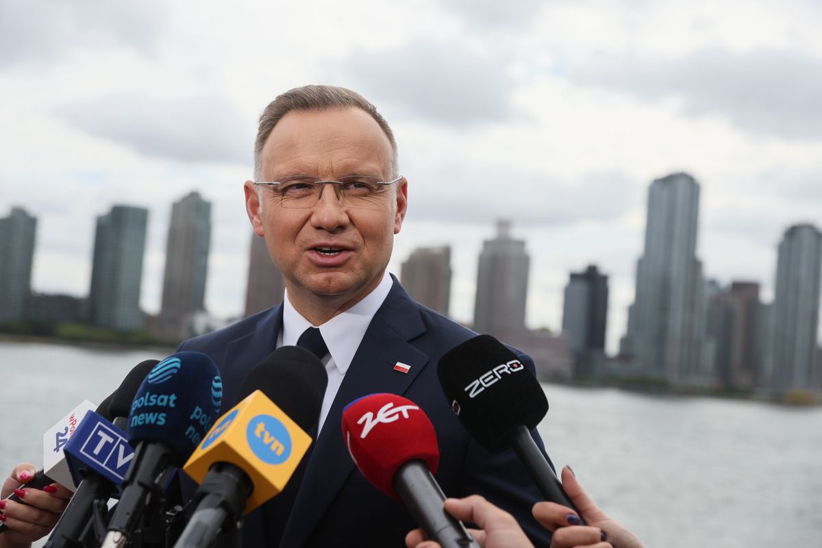 Andrzej Duda podczas wizyty w Stanach Zjednoczonych