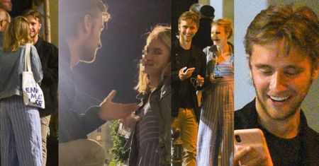 Roześmiany Maciej Musiał randkuje wieczorową porą z tajemniczą blondynką (ZDJĘCIA)