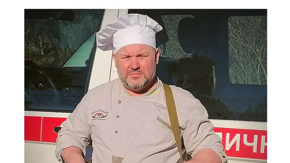 Na zdjęciu piekarz z Kijowa. 
