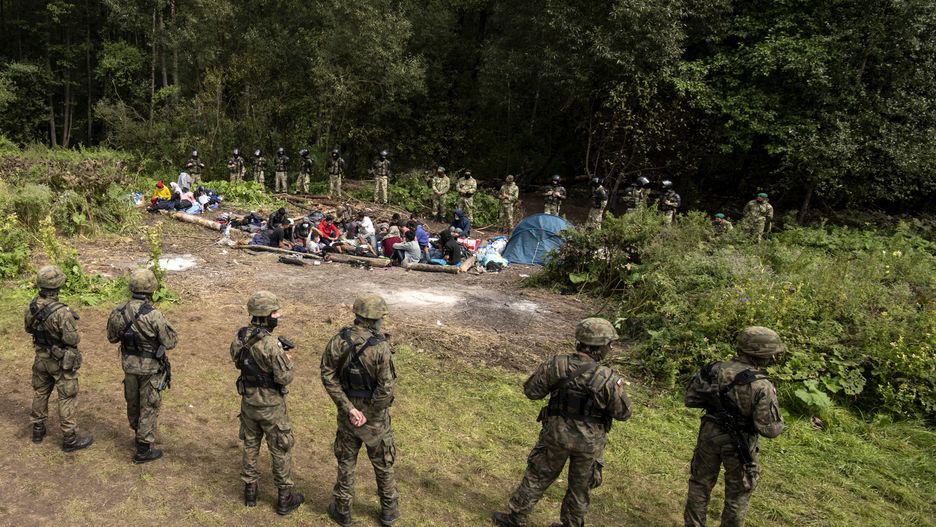 Uchodźcy są na terytorium Białorusi? Jest stanowisko wschodnich służb / Zdjęcie z okolic Usnarza Górnego z 20 sierpnia 2021 r. 
