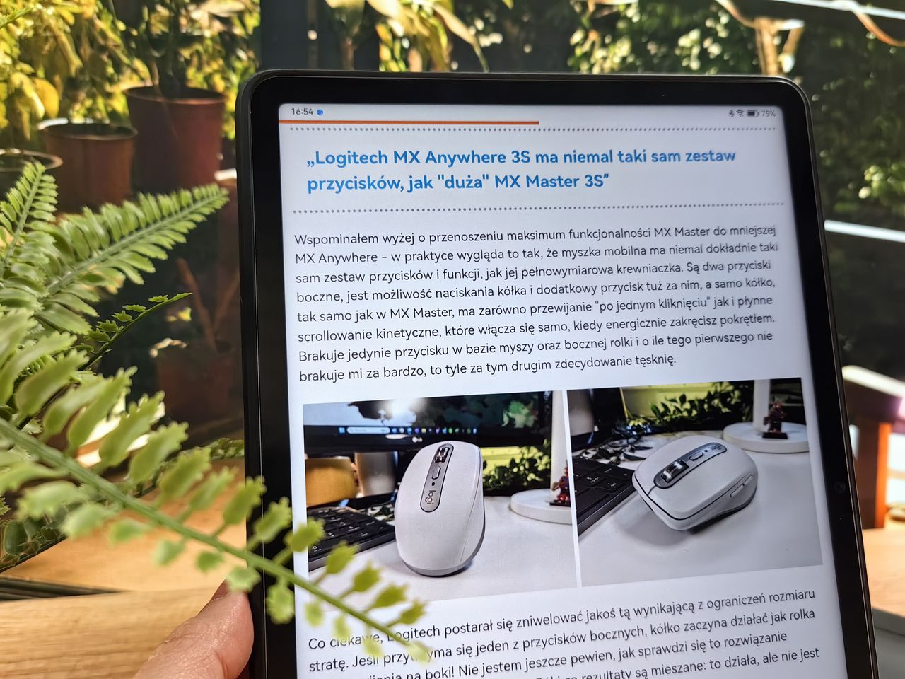 Huawei MatePad 11.5 PaperMatte - czytanie stron www