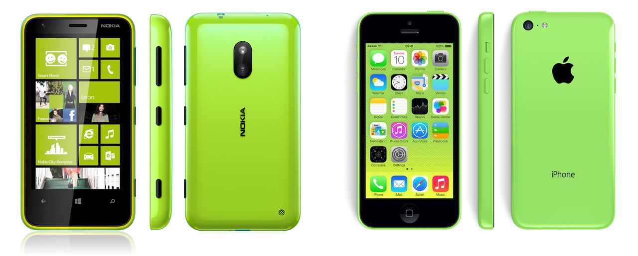 Lumia 620 i iPhone 5c