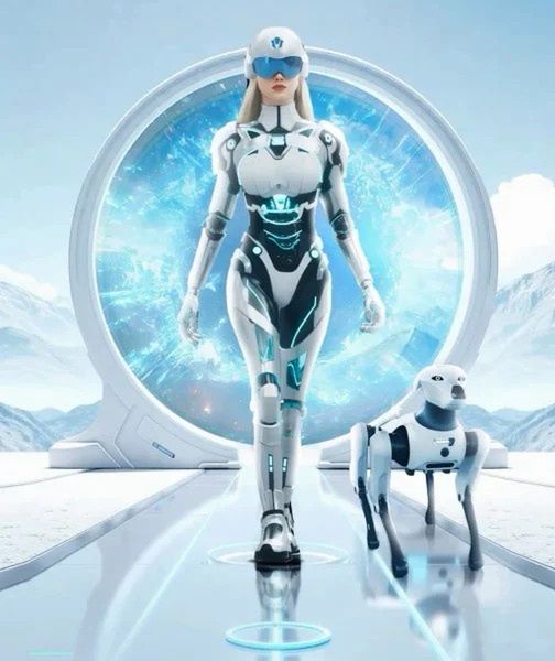 Foto: Chery Group. Robocice o blond włosach zaczęły pracować w salonach Chery
