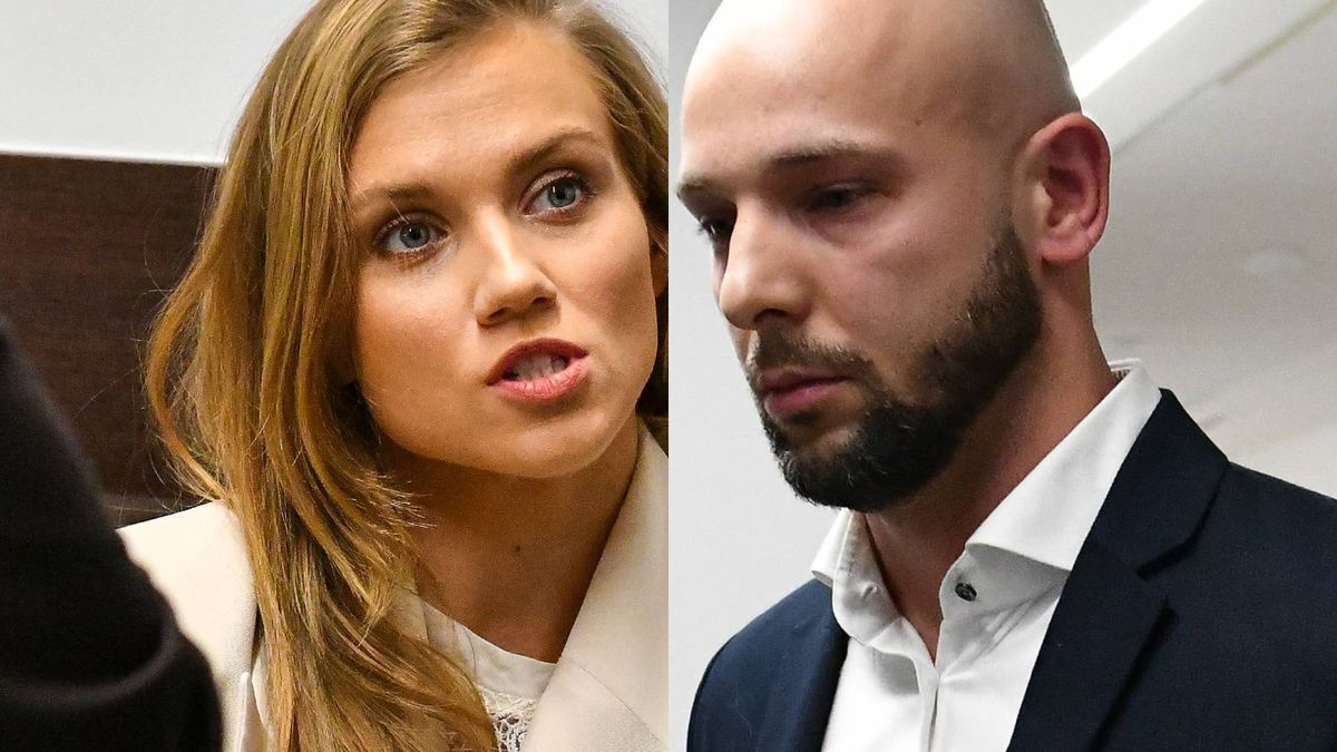 Kaczorowska i Pela podczas rozprawy