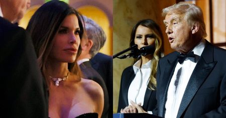 Ukochana Jeffa Bezosa PRZYĆMIŁA Melanię na kolacji przed zaprzysiężeniem Trumpa? Postawiła na odważny dekolt