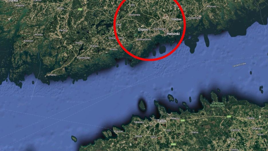 Finlandia, miejsce awarii połączenia telekomunikacyjnego