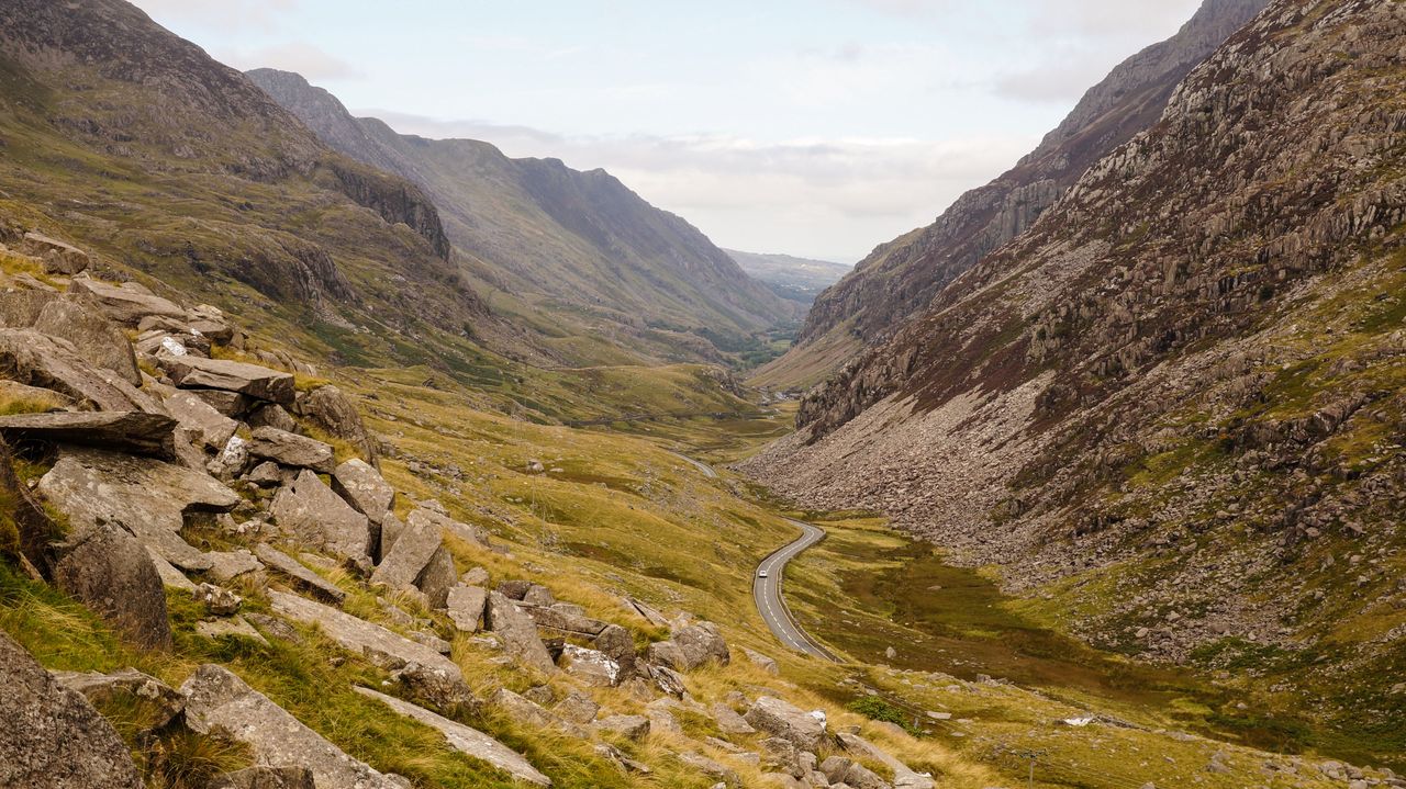 To reach the hotel, guests must traverse a difficult trail through the mountains.