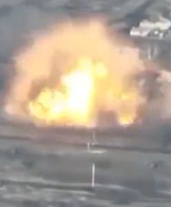 Potężna eksplozja pod Bachmutem. Rosyjska 2S9 Nona zrównana z ziemią