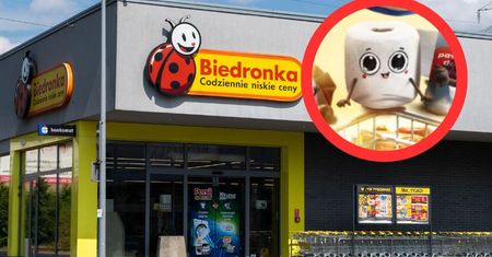 Gang Produkciaków w Biedronce. Mieszkaniec Pakosławiu protestuje
