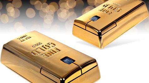 Gold Bullion Wireless Mouse, myszka jak sztabka złota 1