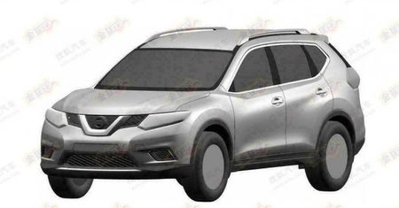2014 Nissan X-Trail - szkice patentowe
