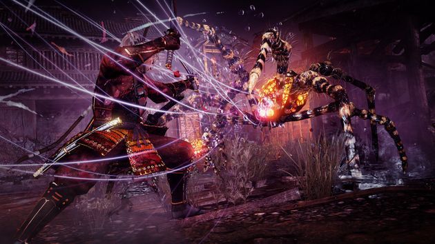 Nioh - walka z pająkiem