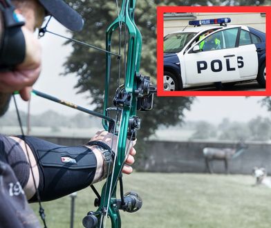 Strzelał do policjantów z łuku. Poszło o gnojowicę