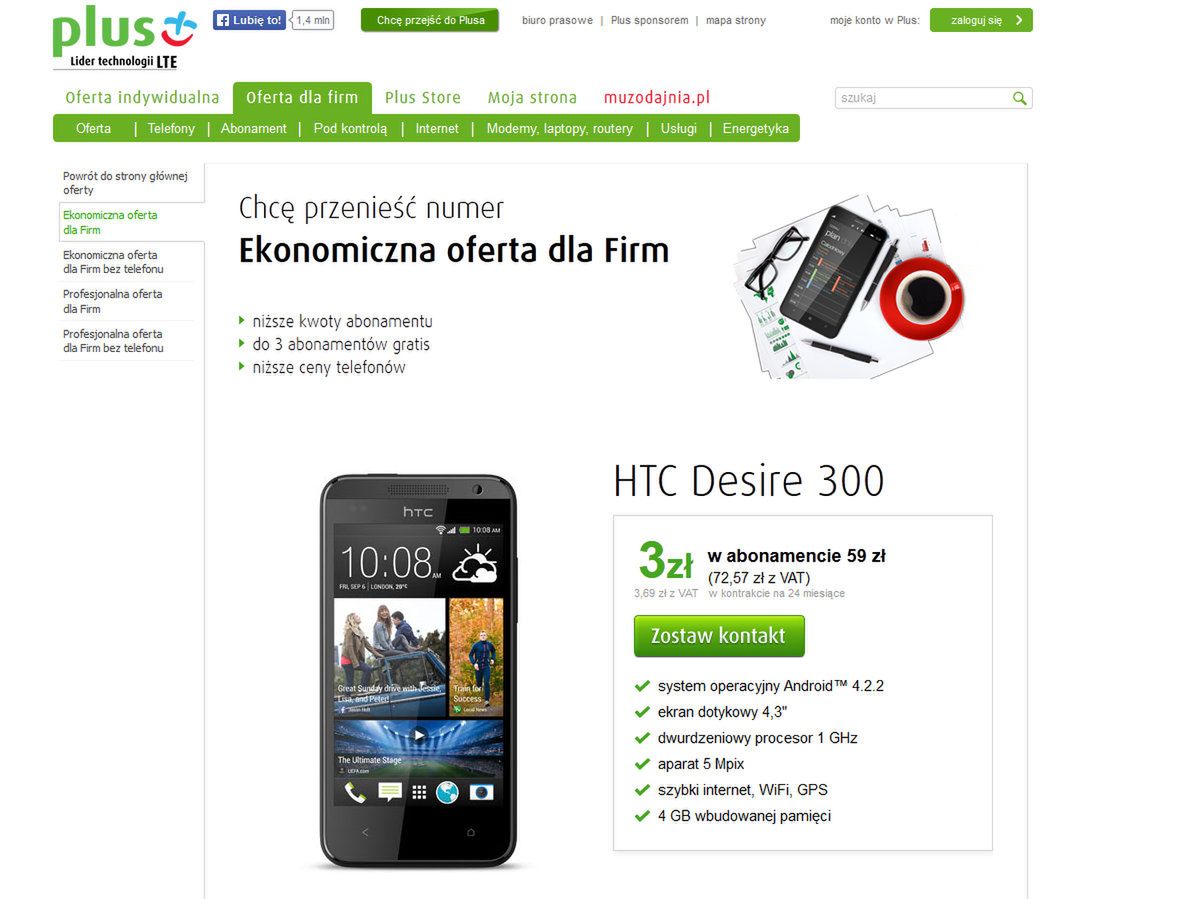 Najgorsza strona operatora. Plus jest antywzorem dla wszystkich 4