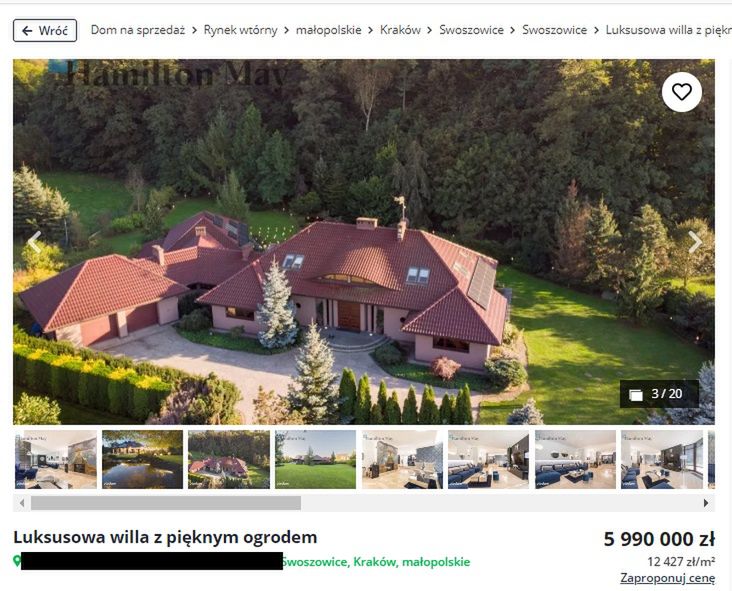 Sylwia Peretti sprzedaje swoją willę