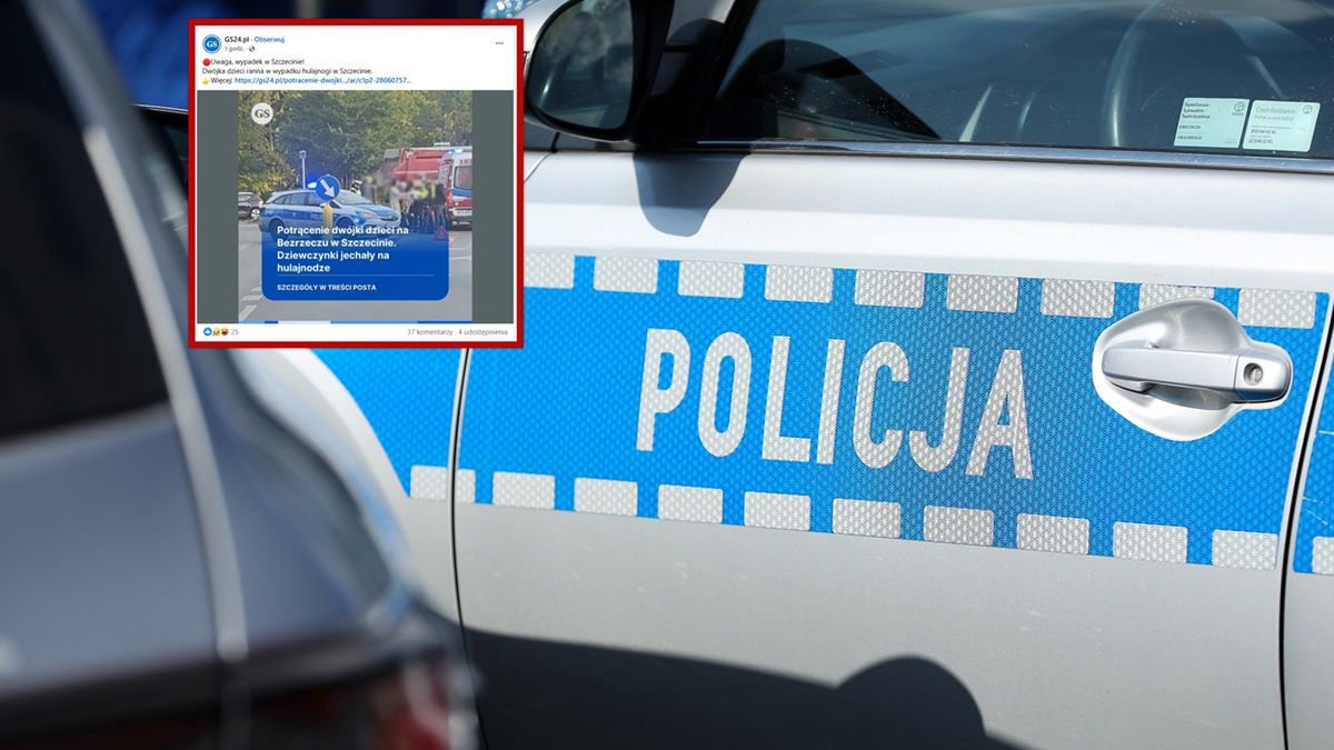 W Szczecinie potrącone zostały dwie dziewczynki.