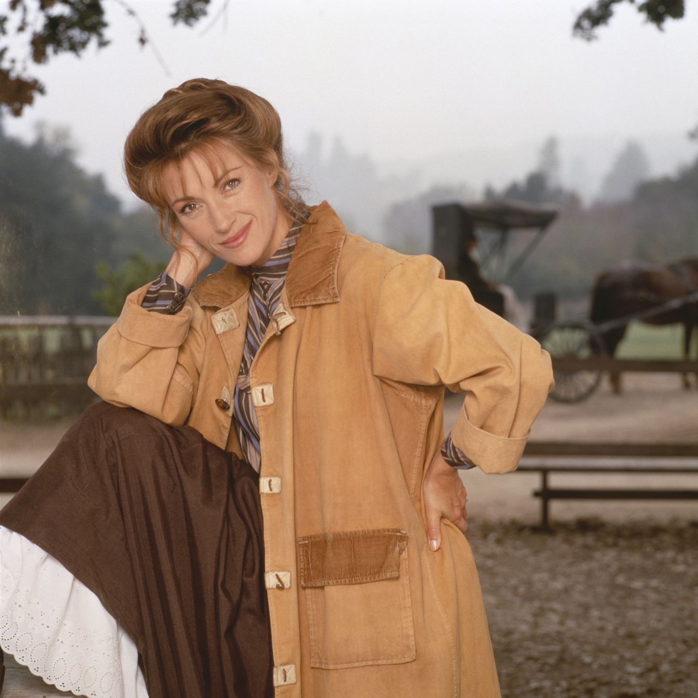 Jane Seymour na planie "Dr. Quinn"

