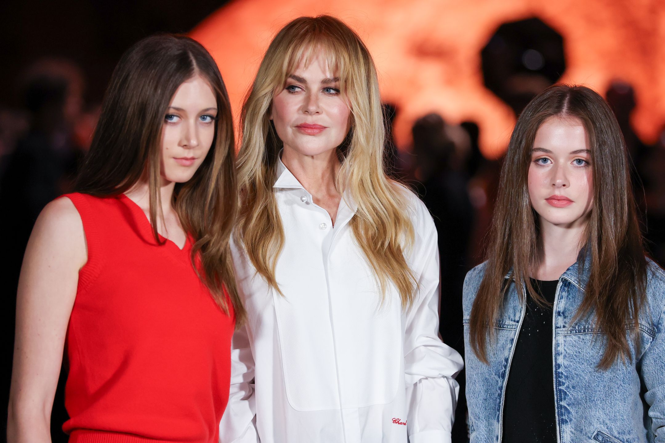 Nicole Kidman z córkami na Paris Fashion Week