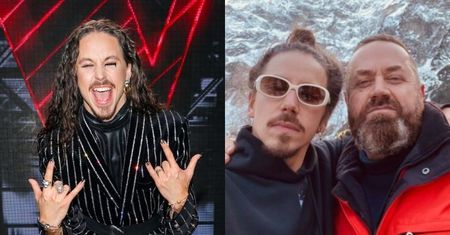 Michał Szpak z tatą pozdrawiają z wycieczki: "Dwa górskie Szpaki życzą dobrego dnia"