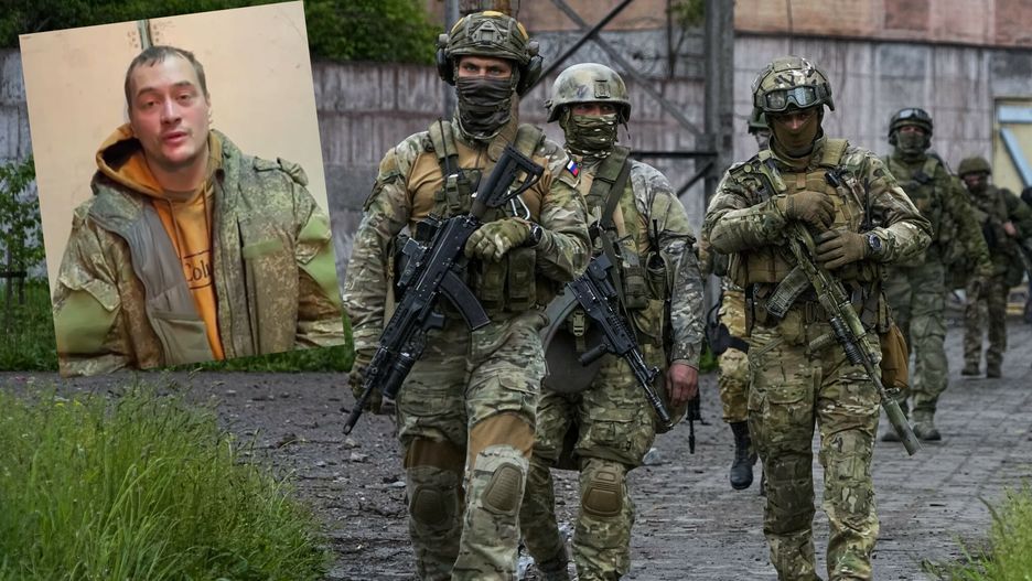 Jeniec przesłuchiwany przez SBU i rosyjscy żołnierze w Mariupolu