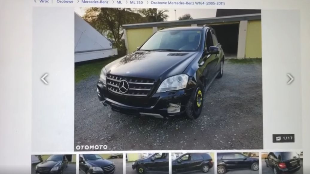 Ogłoszenie auta sprzedawanego metodą "na Niemca" (fot. Maciej Szymajda/PolskiAutoHandel.pl)