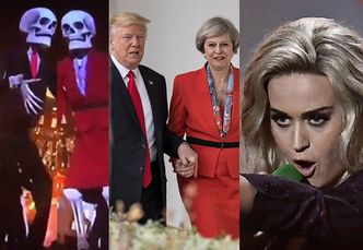 "Polityczne" show Katy Perry na Brit Awards 2017: Trump i brytyjska premier jako... KUKŁY-SZKIELETY!